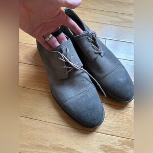 Andrew Marc Cap Toe Suede Shoes